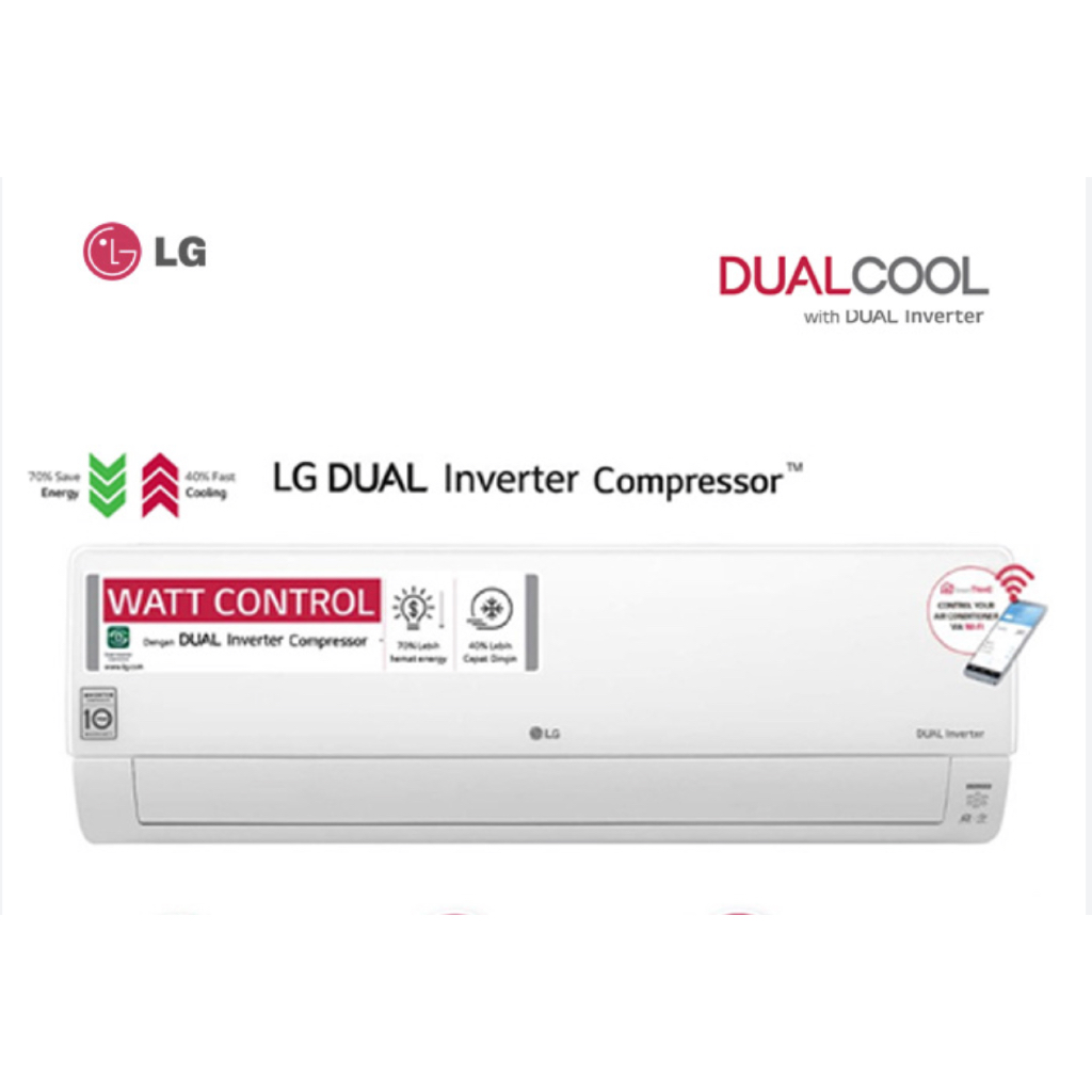 (PRELOVED) AC LG DUAL INVERTER 1/2 PK