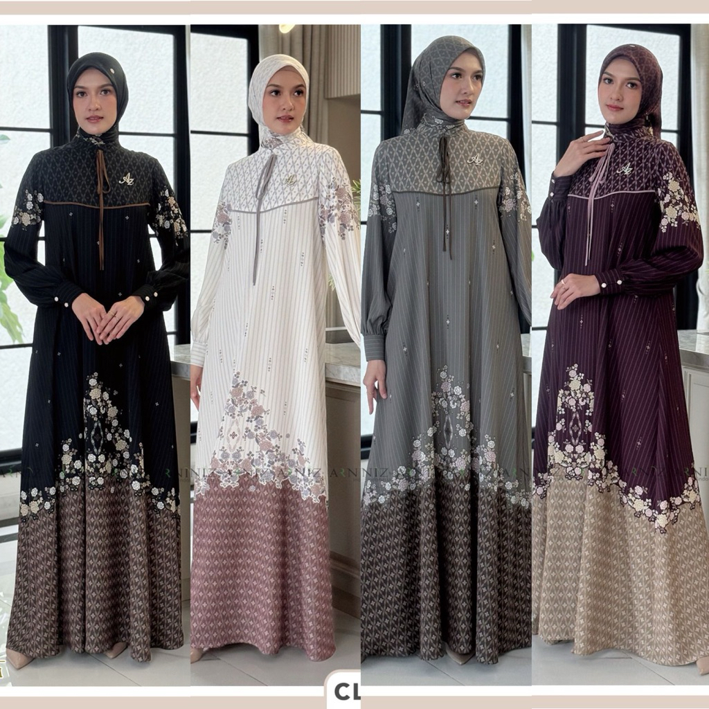 Avery Dress by Arniz | Dress set Scarf