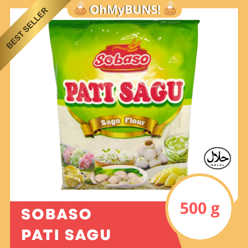 Tepung Sagu Pati Sagu Sago Flour Sobaso - 500gr