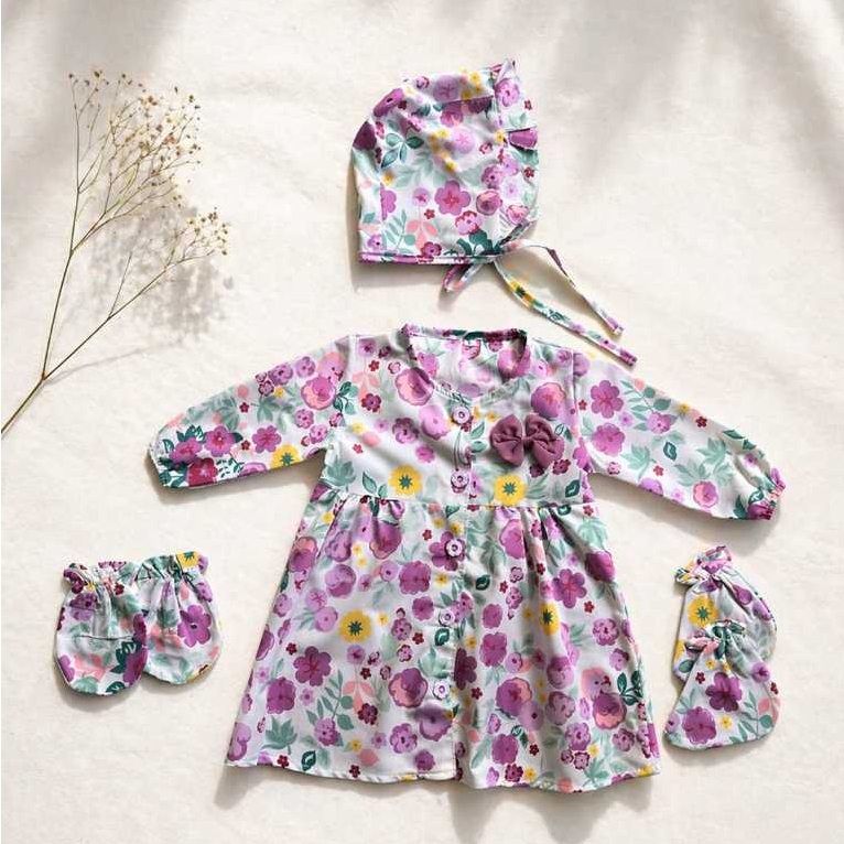 Sweet Joey - Set Aqiqah Bayi Newborn Perempuan Lilac Lavendaria