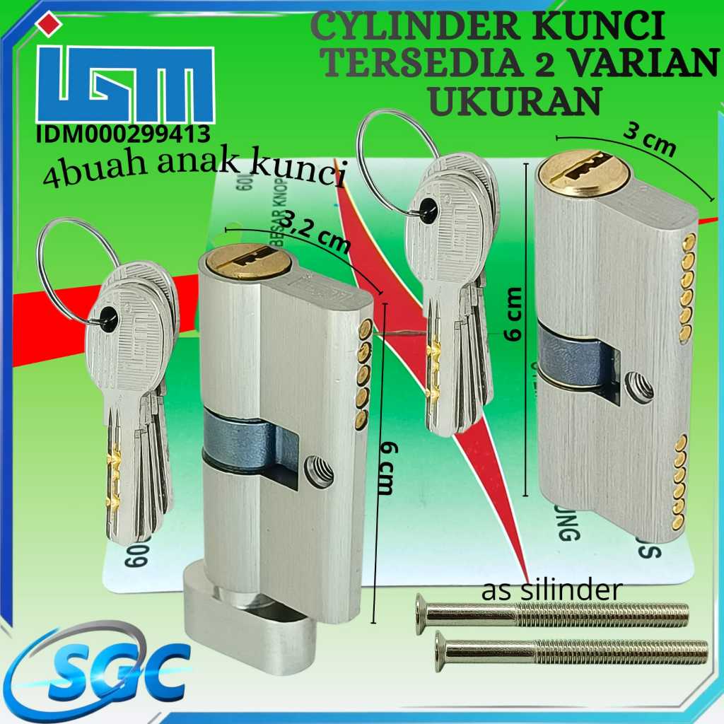 Kunci Silinder Besar Knop IGM/Lock Cyilinder Besar