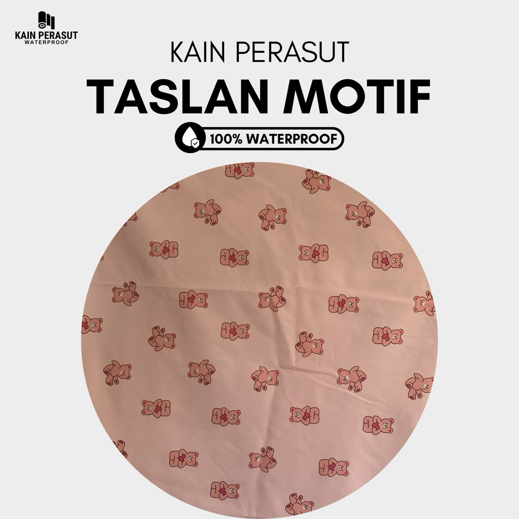 Kain Taslan Balon Motif Waterproof