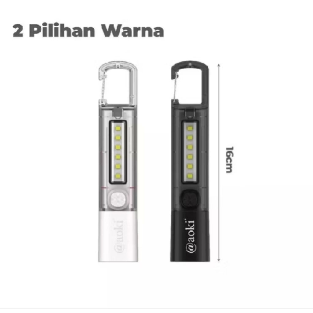 senter Aoki led long life senter cas transparan aoki AK-1612