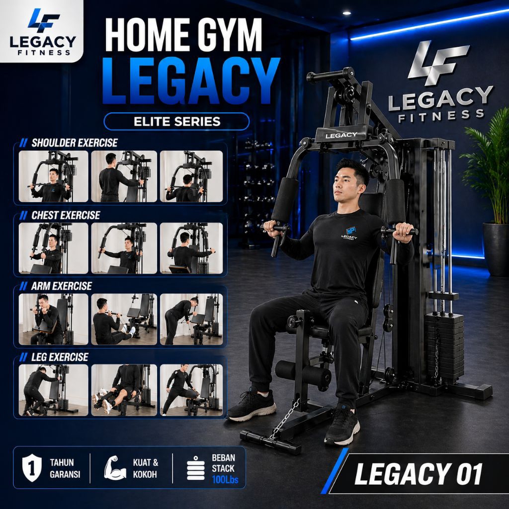 NEW Home Gym Total 1 Sisi HG-001 Legacy Alat Fitnes Homegym