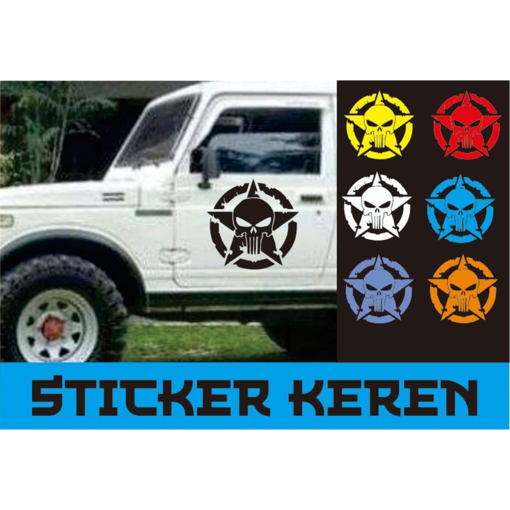 stiker mobil stiker bintang buat pintu mobil kap depan stiker keren