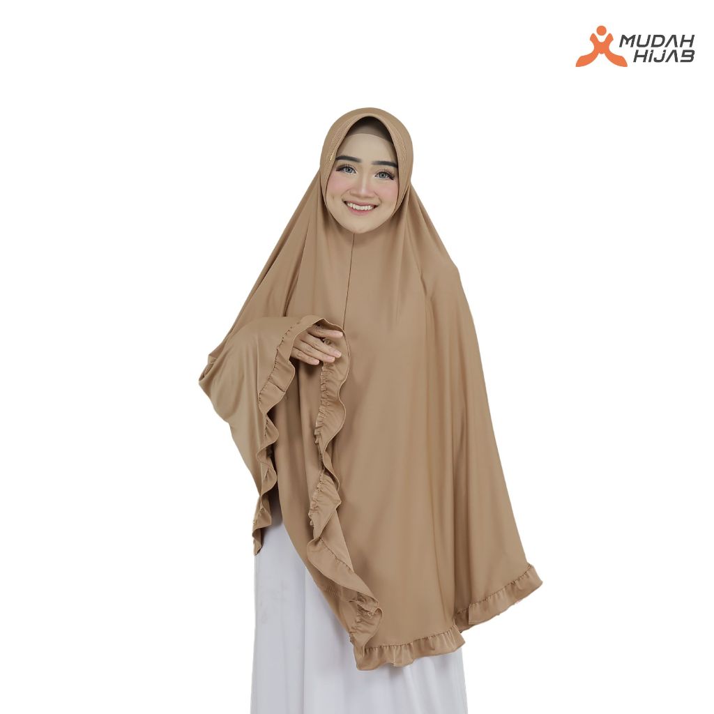 MUDAHHIJAB Hijab Cadar Super Jumbo Variasi Full Rempel Cadar Tali (Cadar Rempel)