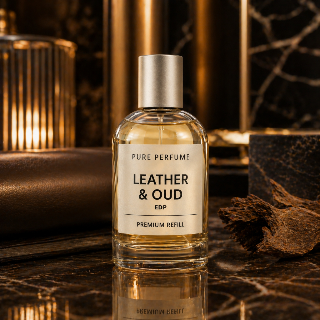 Leather & Oud by Pure Perfume | Smoky Leather Oud
