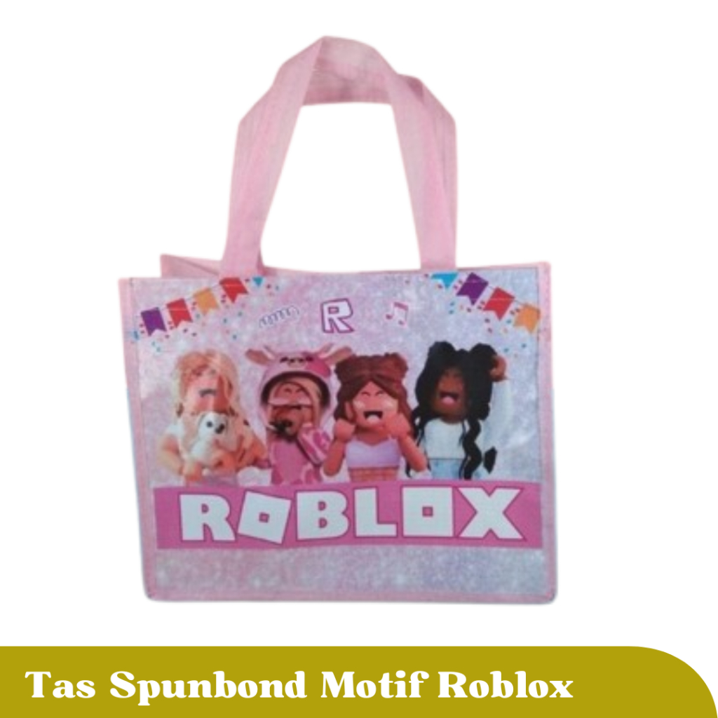 Pcs Tas Spundbod Motif Roblox Tas Souvenir Ulang Tahun Roblok Goodie Bag
