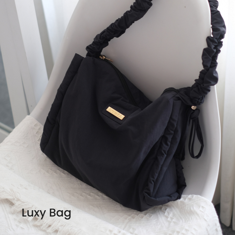 KANARA - Luxy Bag | Tas Wanita Fluffy Bag | Tas Bahu & Selempang