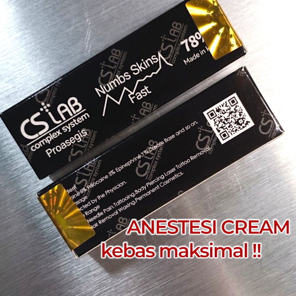 Krim Anestesi CSLAB Fast Numbs Skins 78% Super Kebas Cepat Reaksi Untuk Tattoo PMU Piercing