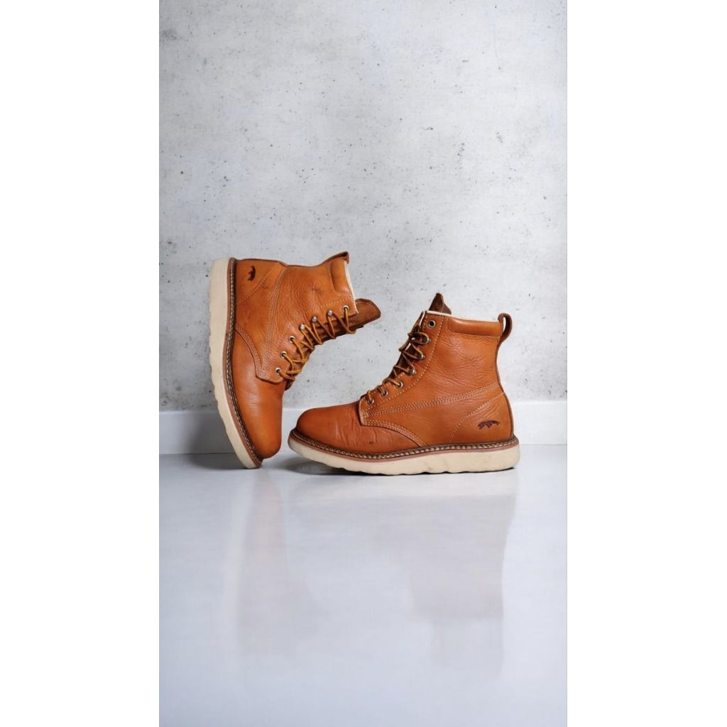 Boot kulit moc toe size 43