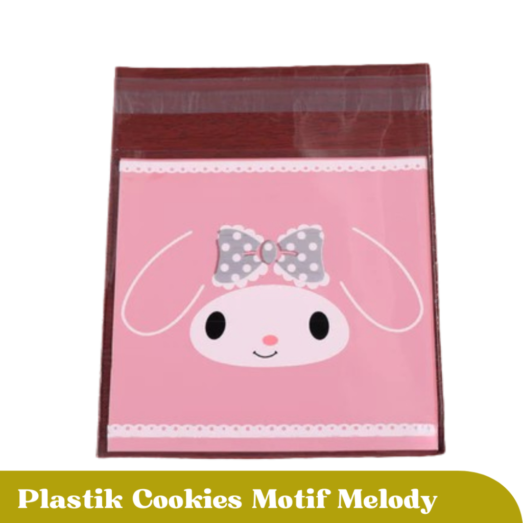 Plastik Cookies OPP Motif Melody 10x10 cm