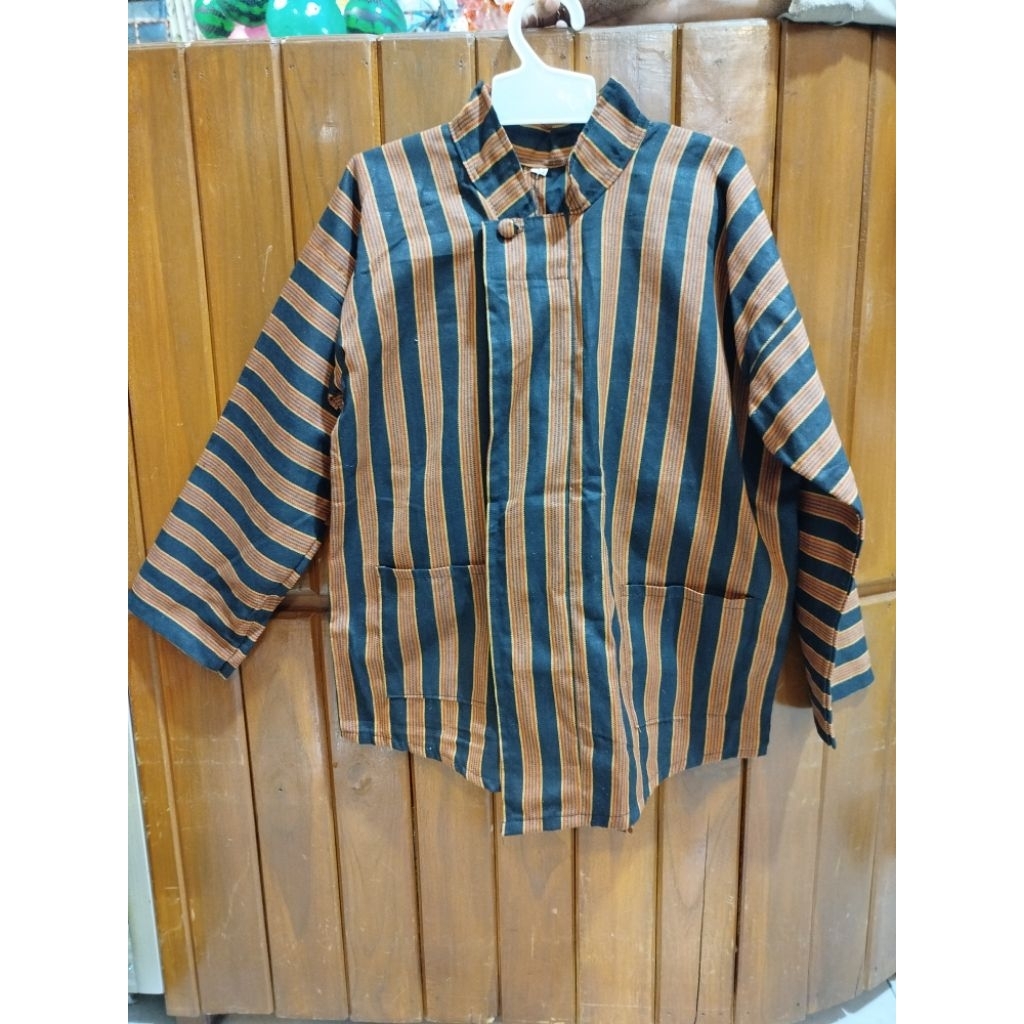 baju adat Jawa, baju lurik anak SD, baju anak lurik surjan laki-laki, baju adat Jawa tenun