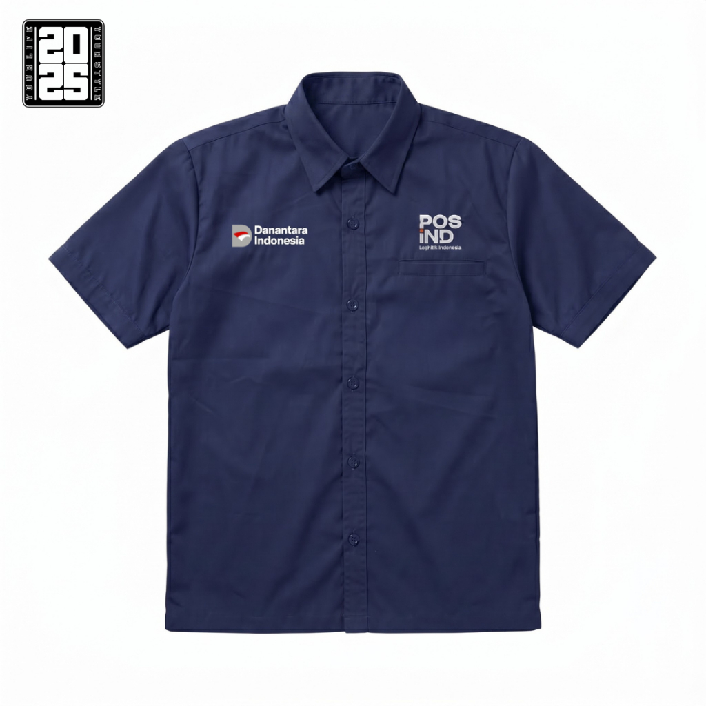 Kemeja Pos Indonesia Terbaru / Baju Kantor Pos Indonesia / Baju Pos / Seragam Pos Indonesia / Kemeja