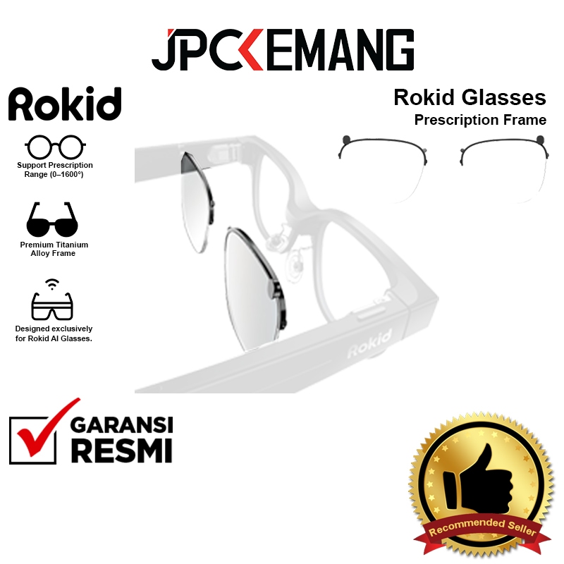 ROKID GLASSES PRESCRIPTION FRAME for Rokid AI Glasses Rokid Lens Inserts Garansi Resmi