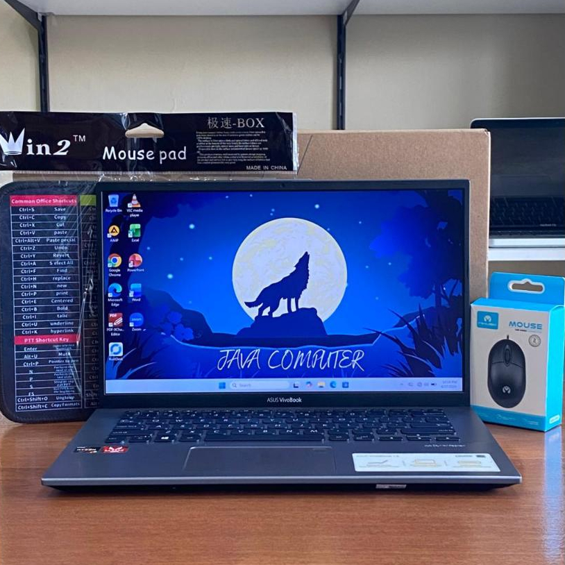 Asus Vivobook A412D AMD Ryzen 3 3200U AMD Radeon Vega 3 Graphics RAM 4GB DDR4 SSD 512GB LED 14 Inch 