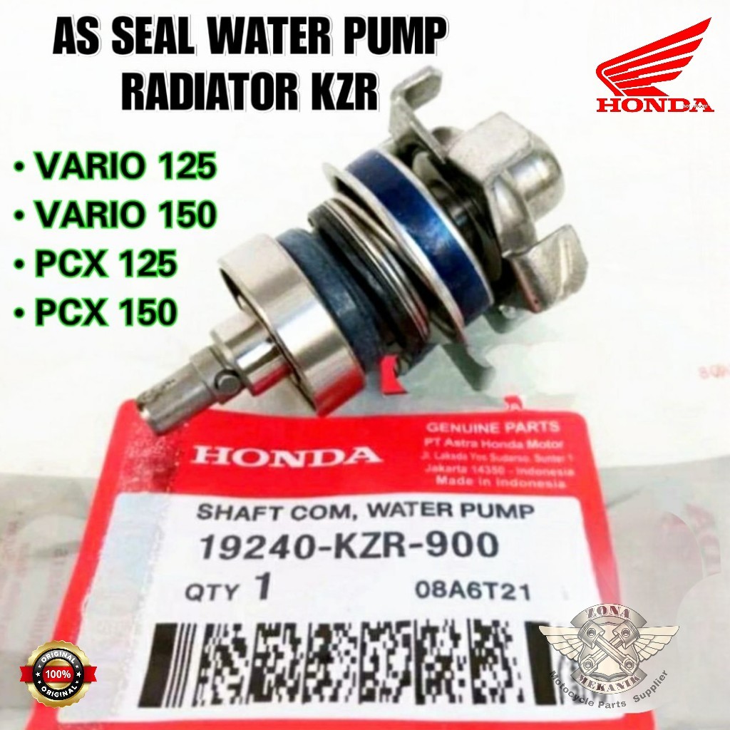As Seal Water Pump Radiator KZR Honda Vario 125 150 PCX 125 150 Original