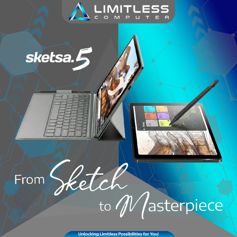 Advan TAB SKETSA 5 Helio G99 8GB 128GB 12 Inch 2K IPS 90Hz 8000mAh SIM 4G LTE Android Tablet