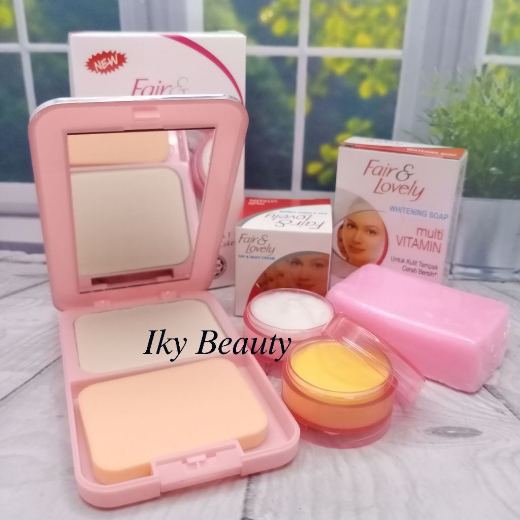 PAKET FAIR&LOVELY " 4in1 " ( KRIM SIANG - KRIM MALAM - BEDAK - SABUN )