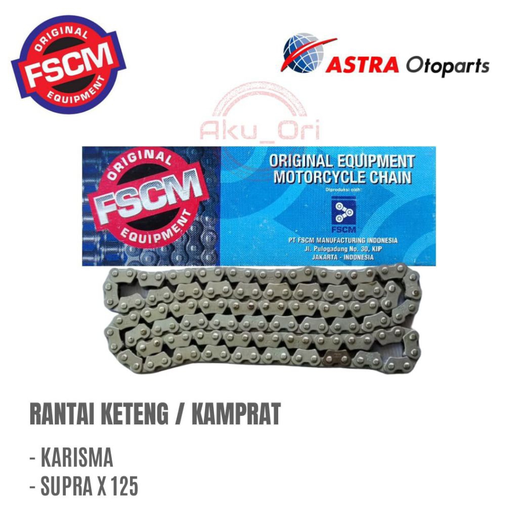 RANTAI KETENG ONLY KARISMA FSCM rantai kamprat kirana Supra x 125 Vario 125 astra otoparts