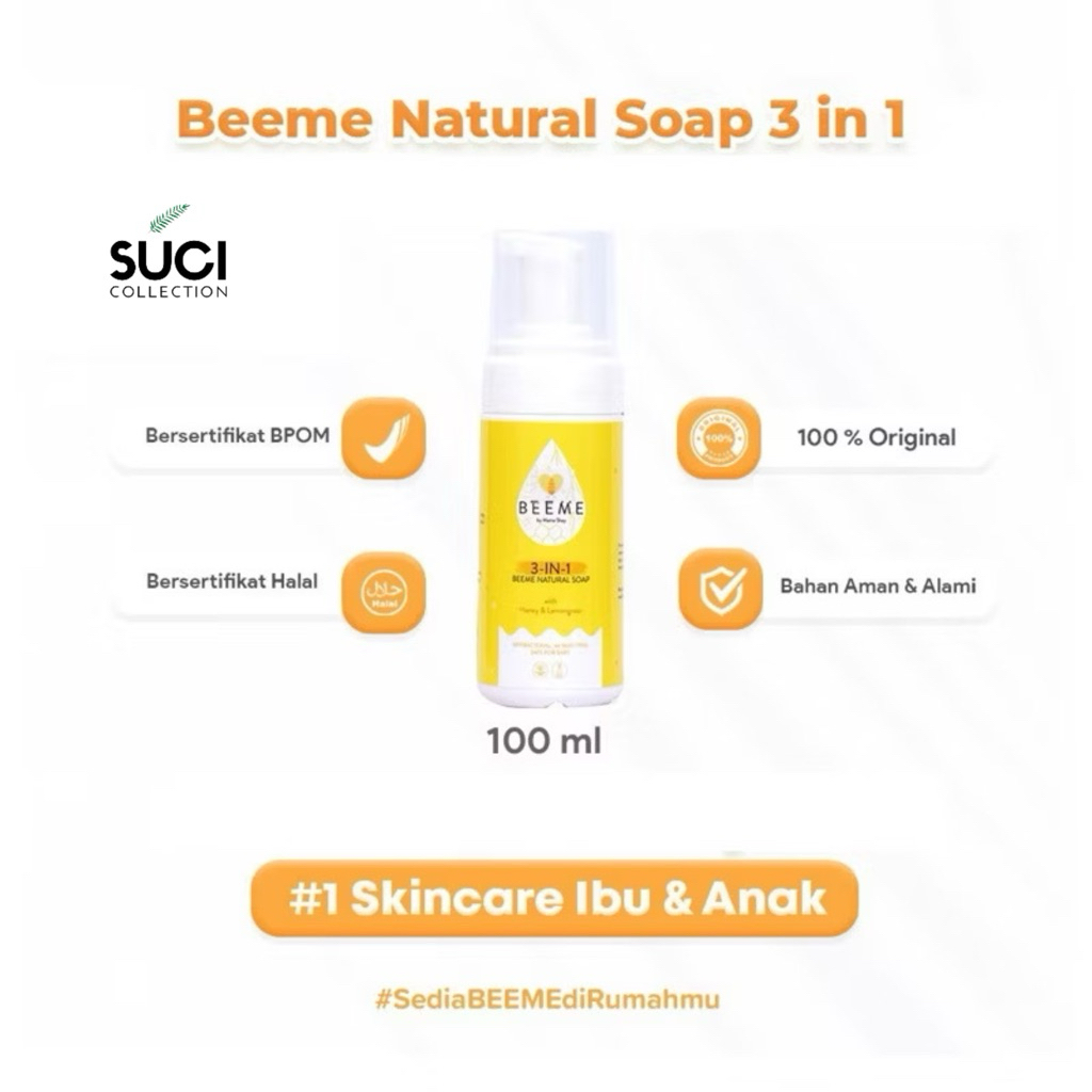 BEEME NATURAL SOAP (3 IN 1)