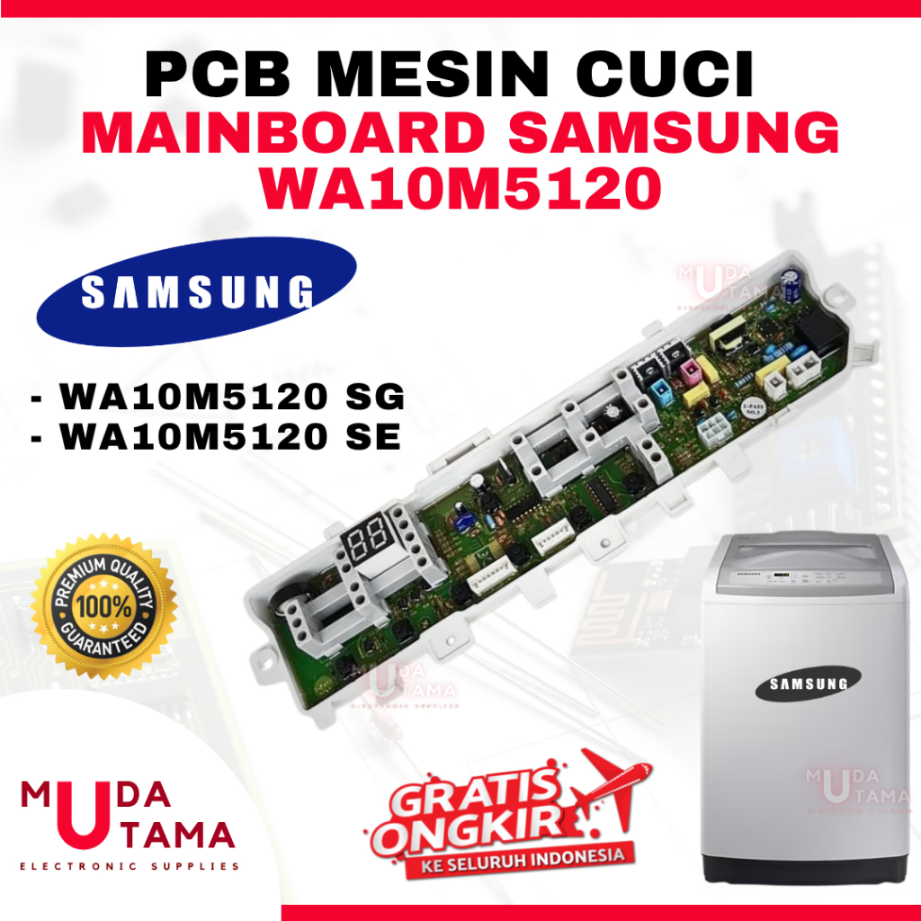 Modul PCB Mesin Cuci SAMSUNG WA10M5120 WA10M5120SG WA10M5120SE - Mainboard Mesin Cuci Samsung WA10M5