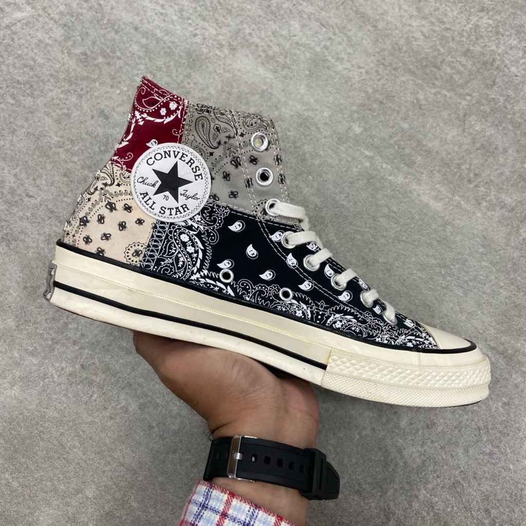 [Size 41.5] Offspring x Converse Chuck 70 High ‘Paisley Patchwork’ 2021 (169880C) Second Original Ko