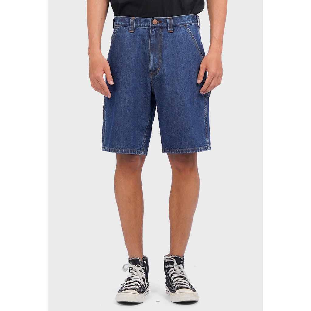 Celana Jeans Wrangler Short Pants Loose SRTUT Medium blue 01P25 Original 100%