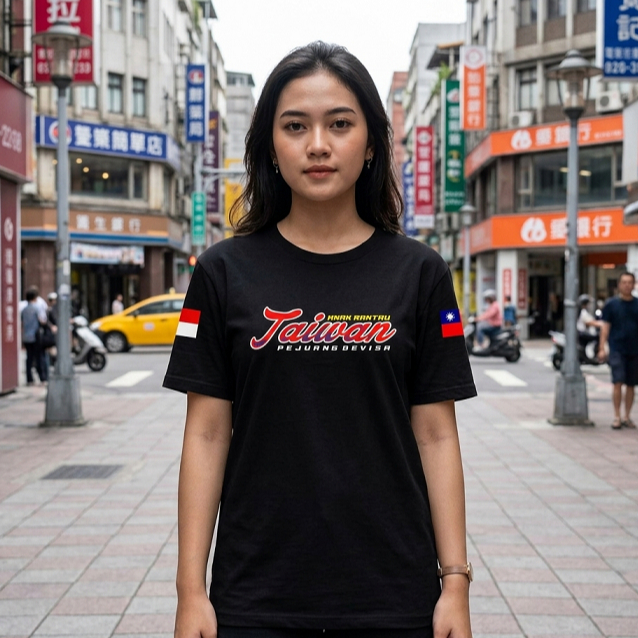 Kaos Anak Rantau Taiwan Bahan Katun Combed 24s Baju Dewasa Standar Distro #1