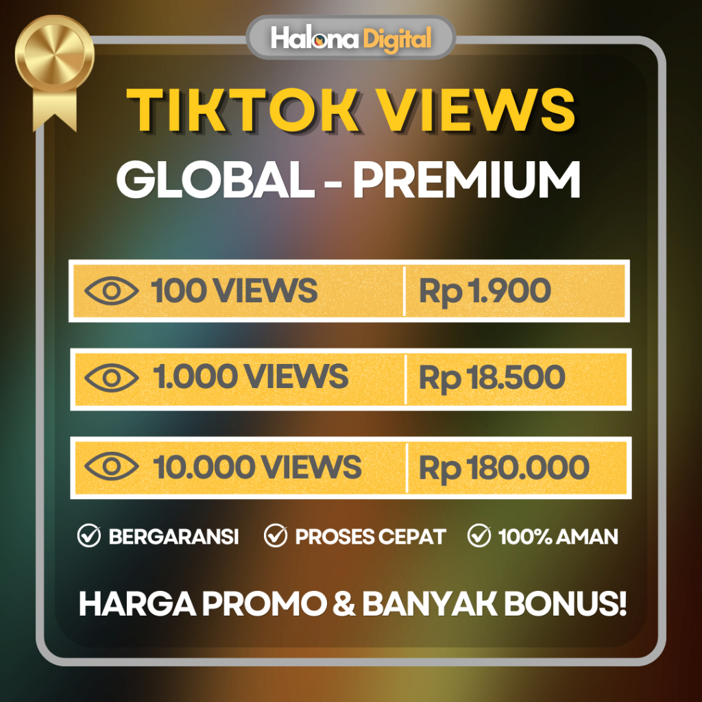 View Tiktok Permanen REAL AKTIF - Views Video TOKTOK VIEWER - HIGH QUALITY