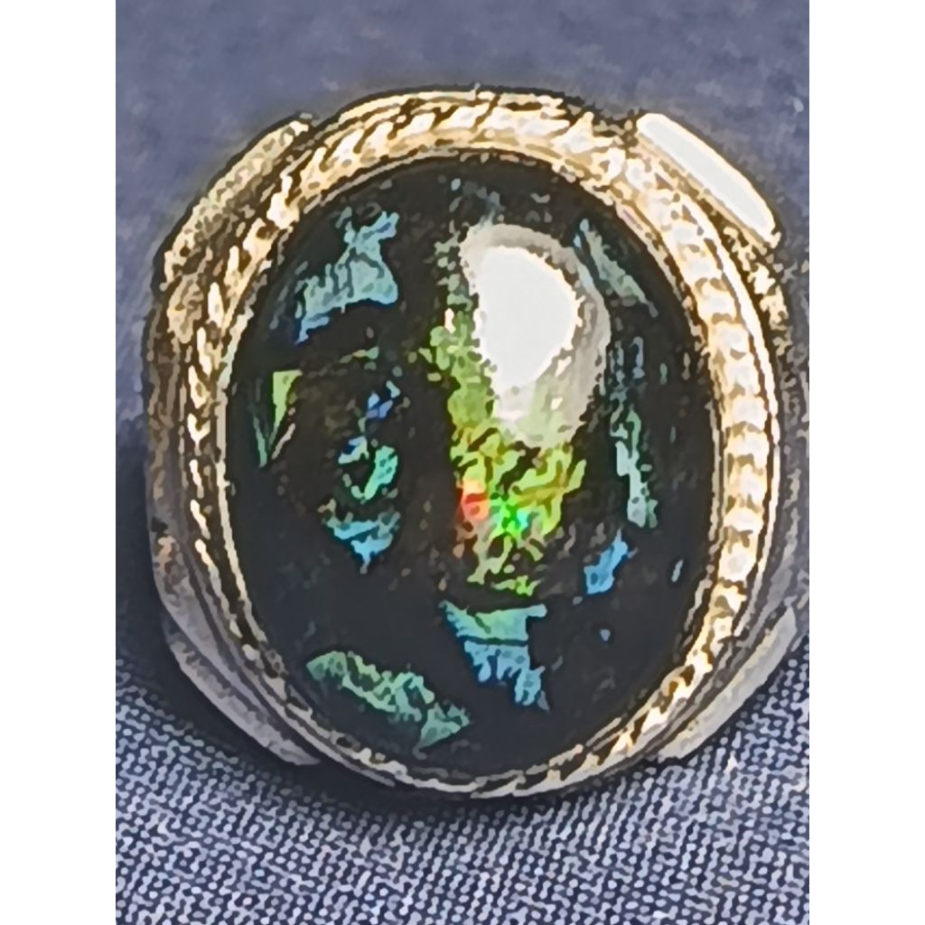 Natural Black Opal / Batu Kalimaya Banten