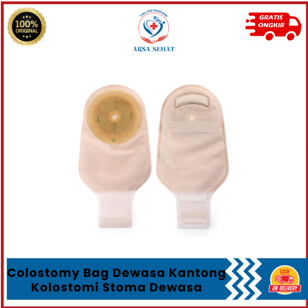 Colostomy Bag Dewasa Kantong Kolostomi Stoma Dewasa (1 Pcs) klip Seperti Alcare