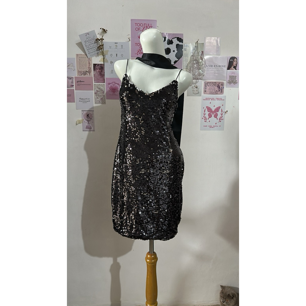 SEQUIN DRESS PARTY MINI DRESS