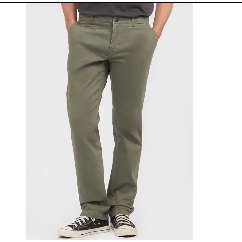 Celana Chino Wrangler Original Olive 01P25