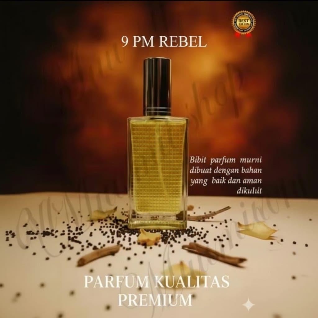 PARFUM 9 PM REBEL PREMIUM - PARFUM PRIA 9'PM REBEL AWET TAHAN LAMA