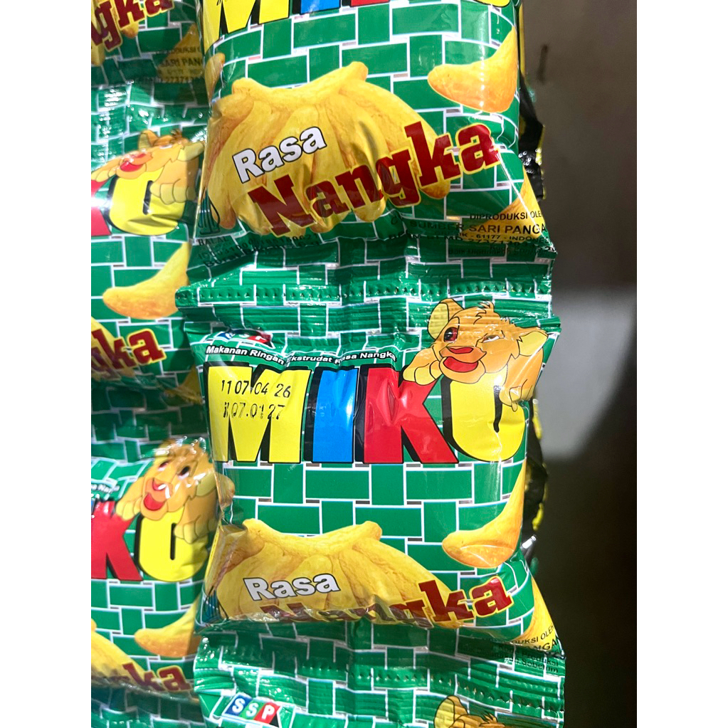 Miko nangka 1 renteng isi 10pcs / Jajan jadul miko 500an