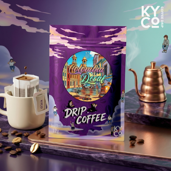 Drip Bag Coffee 1pcs Colombia Decaf 12g - ( kopi instant filter ) - Kiyowo Coffee