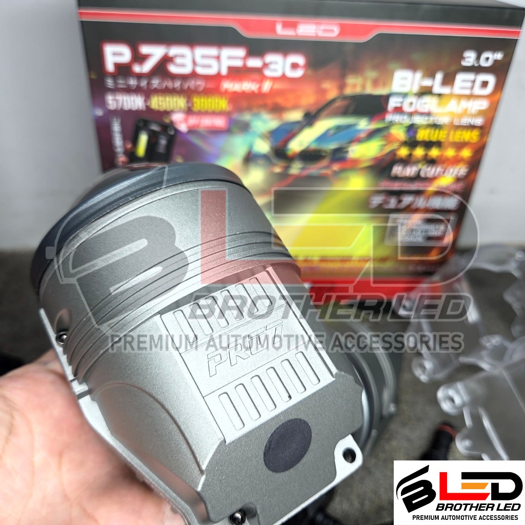 FOGLAMP BILED PRO7 P.735F-3C Mark II / 3 Warna Bluetooth APP / P735 - 3C Mark 2 / P 735 F 3C MK2 BIL