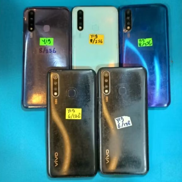 Vivo Y19 Minus Lcd Tanpa Pola Mesin Normal Segel Bergaransi