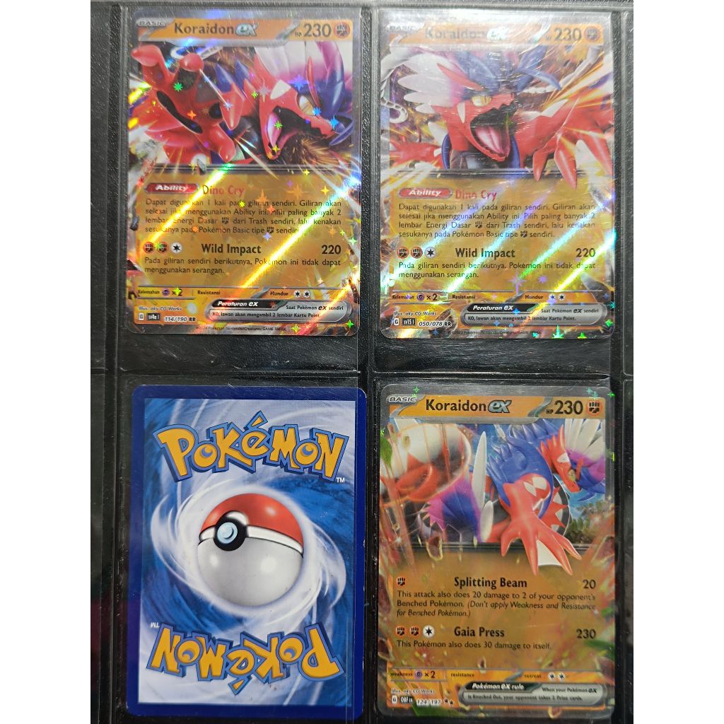 kartu pokemon TCG ori koraidon ex RR sv4a sv1S Indonesia English