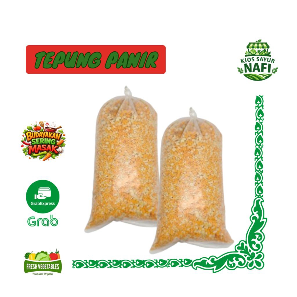 Tepung Panir Curah 250g – Tepung Roti untuk Nugget, Risoles, Kroket & Gorengan