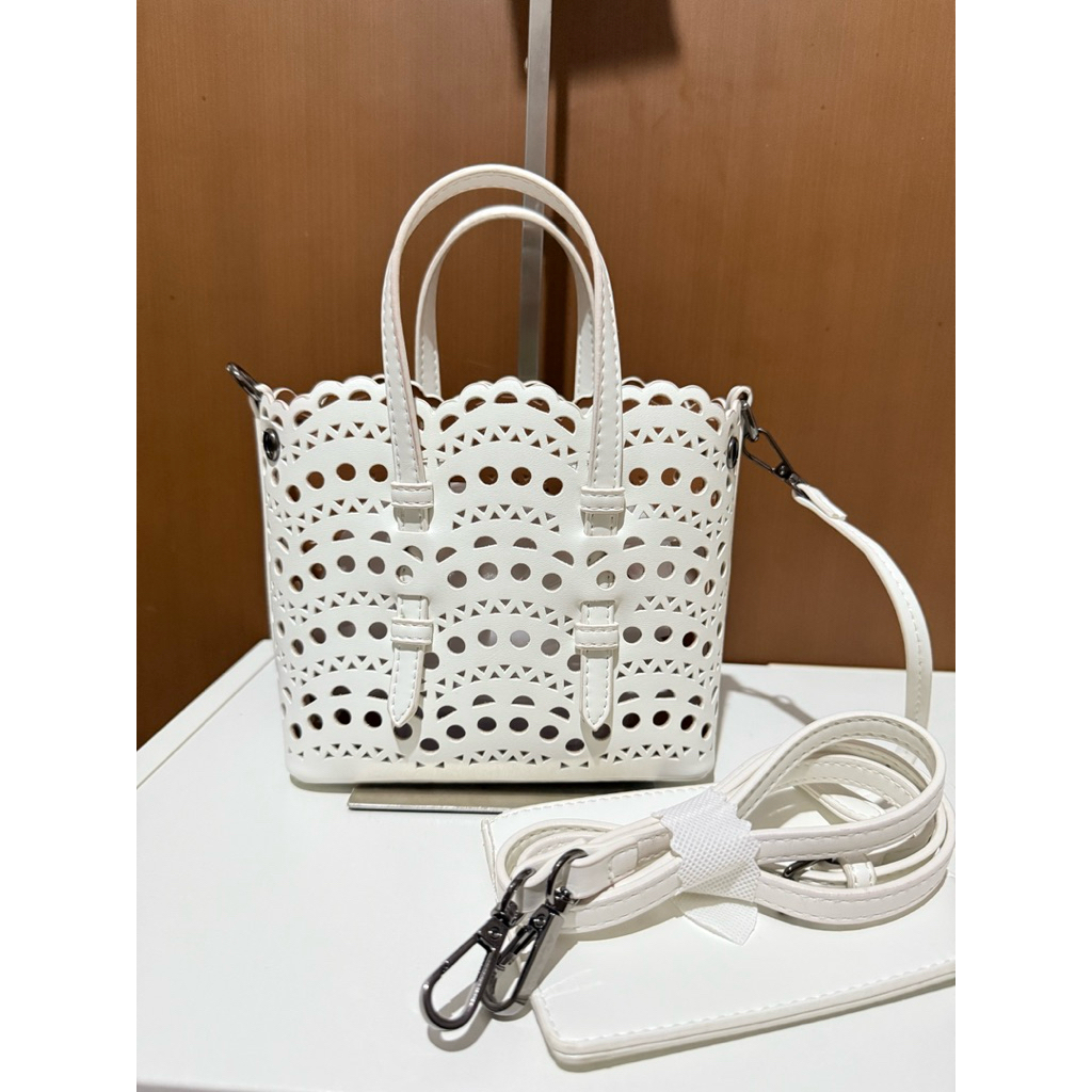 Prelov Bag ALAIA MIROR white