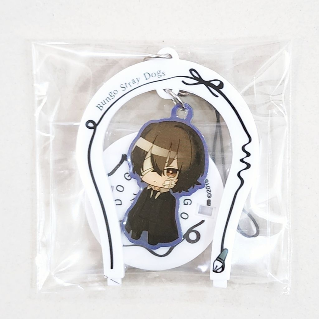 Bungou Stray Dogs Dead Apple Stand Posing Chibi Metal Charm Acrylic Standee - Dazai