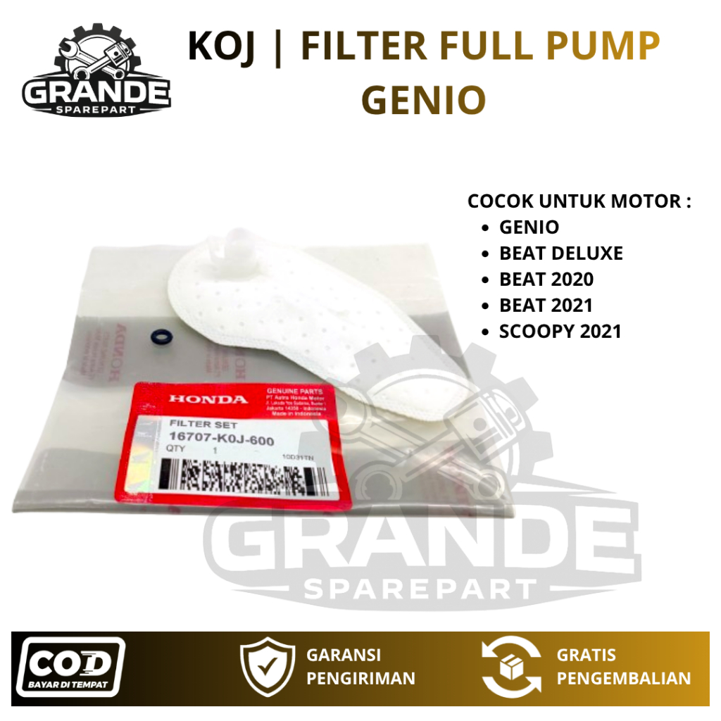 KOJ FILTER FULL PUMP / PAMPERS MOTOR HONDA GENIO / FILTER FULL PUMP MOTOR BEAT / PAMPERS MOTOR SCOOP