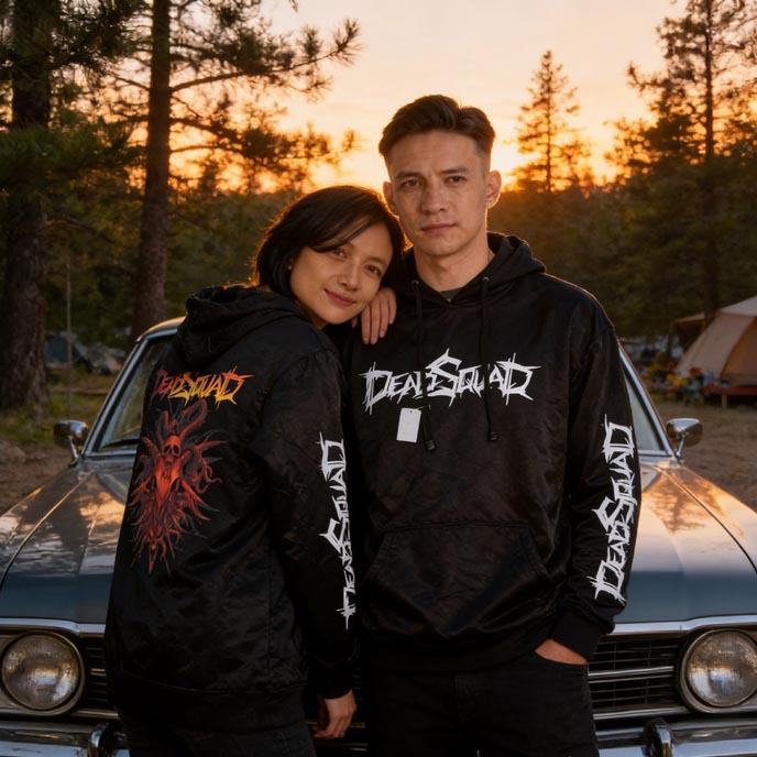 Sweater Hoodie Deadsquad Band Hoodie Casual