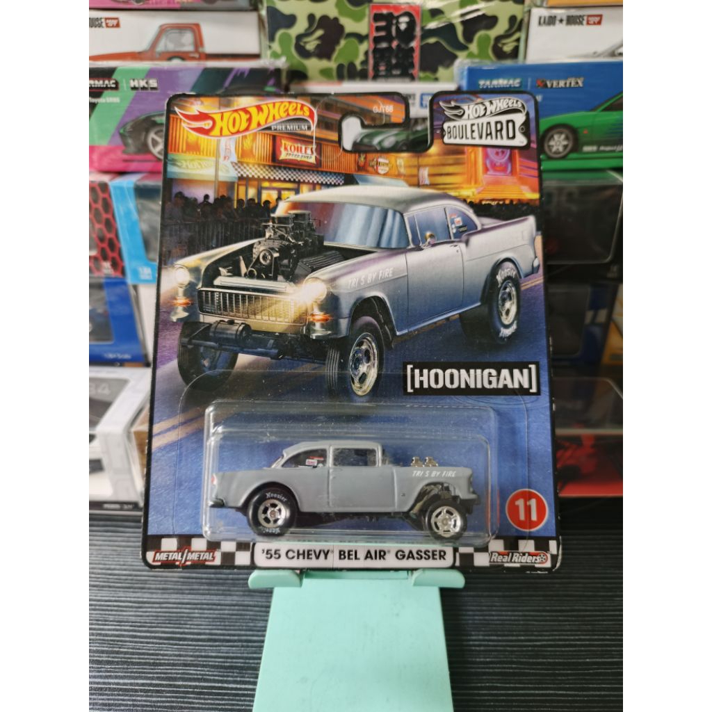 HOT WHEELS PREMIUM BOULEVARD'55 CHEVY "BEL AIR" GASSER