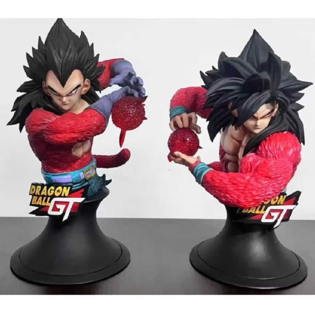 24cm Goku Vegeta SSJ4 Super Saiyan 4 Dragon Ball GT PVC Statue Figure Half Bust VF Studio