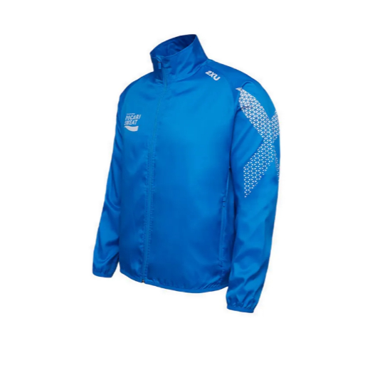 jaket 2XU Pocari Sweat Run BANDUNG XS-S Unisex wind breaker RUNNING Jacket - Blue