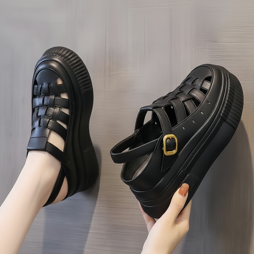 SUNNY SHOES Sepatu Sandal Wanita Wedges 6cm KoreanStyle Sandal Wanita Kekinian Sandal Wanita Premium
