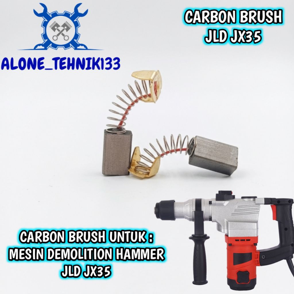 CARBON BRUSH JACK HAMMER JLD JX35 ARANG MESIN DEMOLITION HAMMER JLD JX35